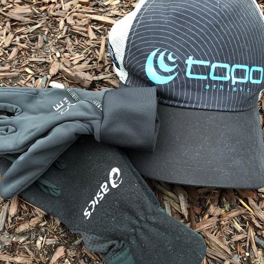 Chilly Run in the Topo Athletic Trucker and Gloves