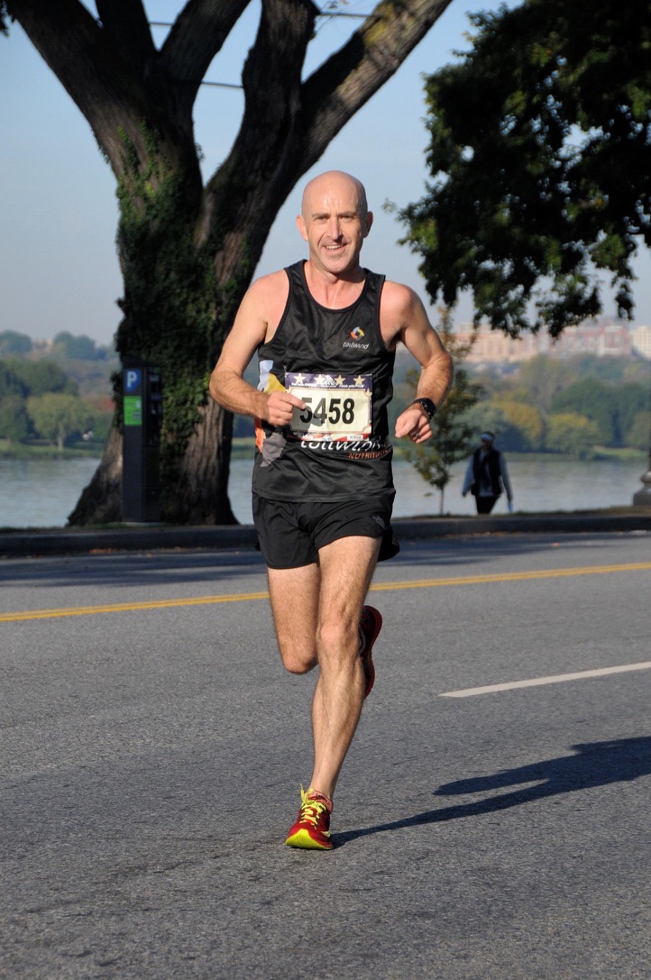 Steve Speirs running the 2017 Marine Corps Marathon